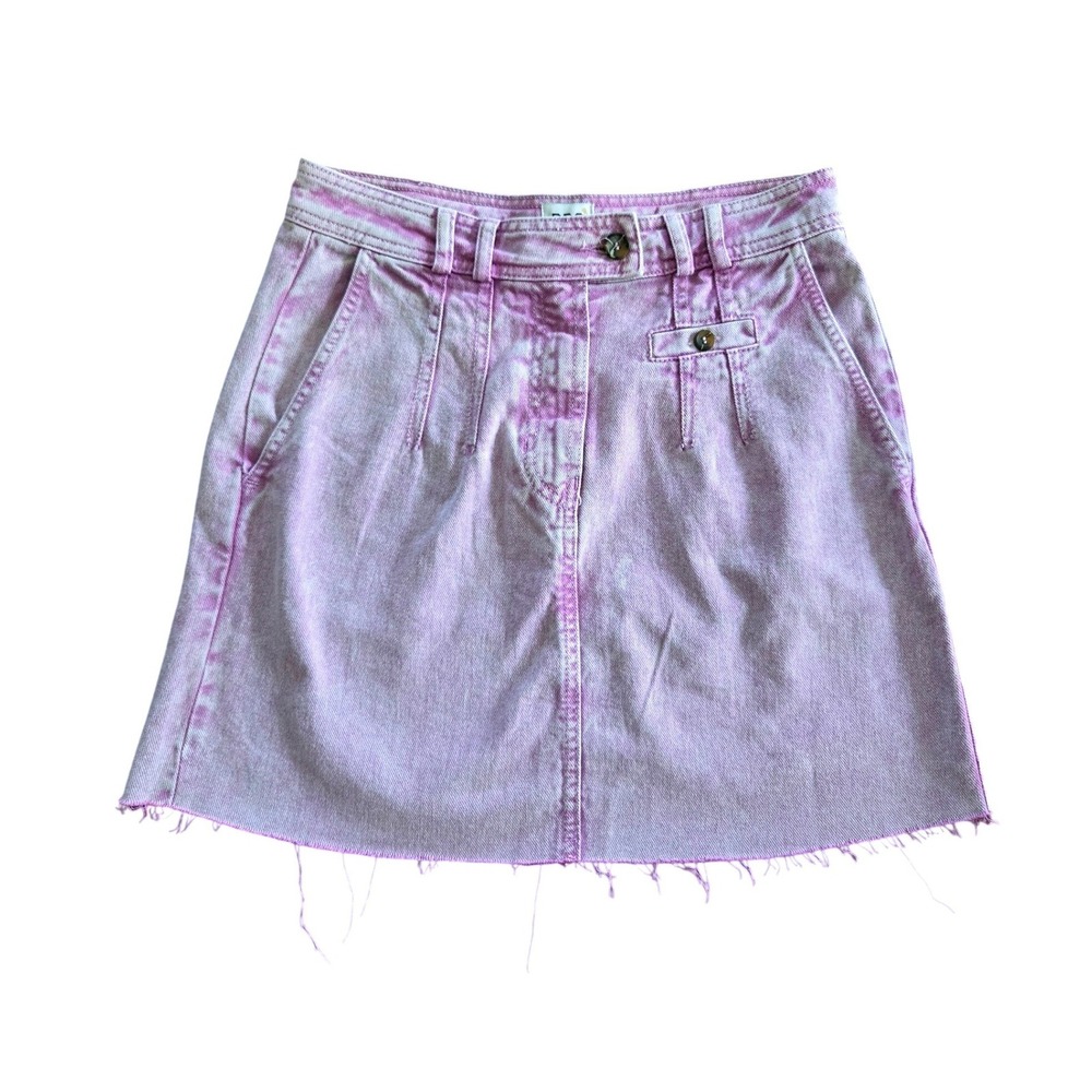 NWT BDG Urban Outfitters Womens Purple Acid Wash Denim Mini Skirt Size M Y2K